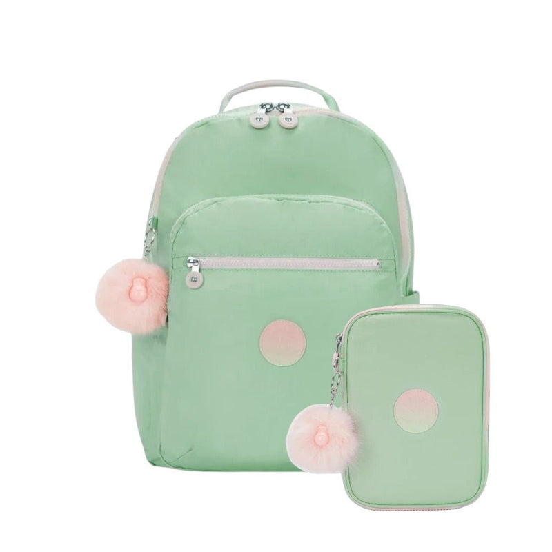 Kit Kipling Mochila e Estojo Unissex