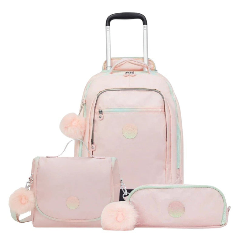 Kit Kipling Mochila, Estojo e Lancheira