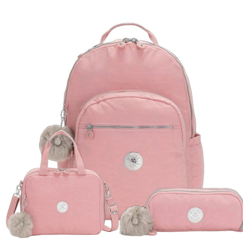 Kit Kipling Mochila, Estojo e Lancheira