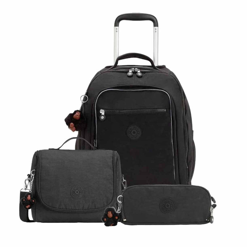 Kit Kipling Mochila, Estojo e Lancheira Unissex