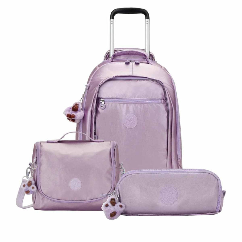 Kit Kipling Mochila, Estojo e Lancheira