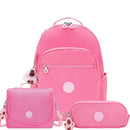 Kit Kipling Mochila, Lancheira e Estojo Glitter